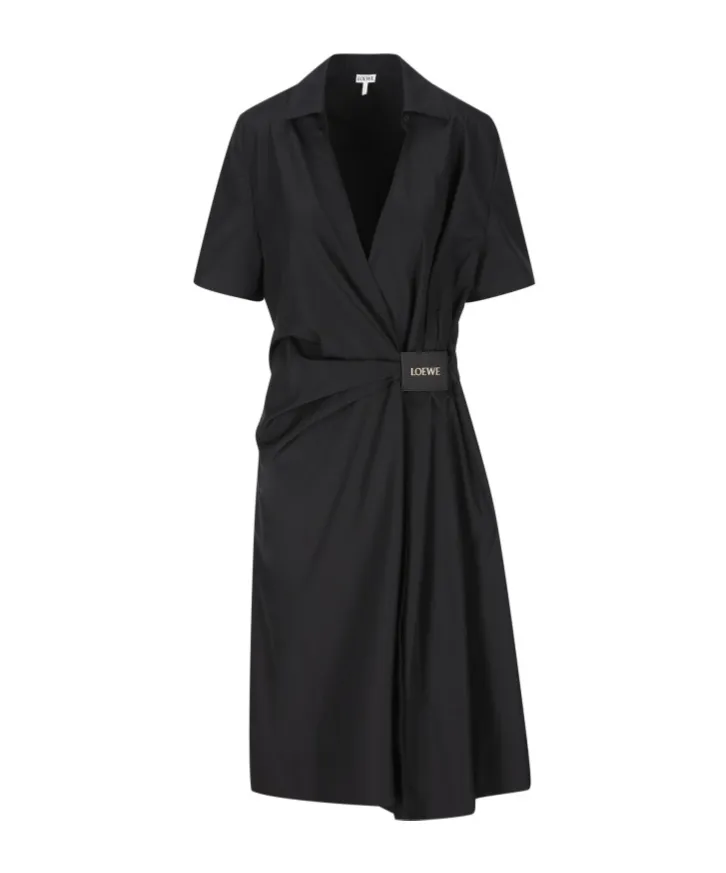 Twisted Logo Patch Dress