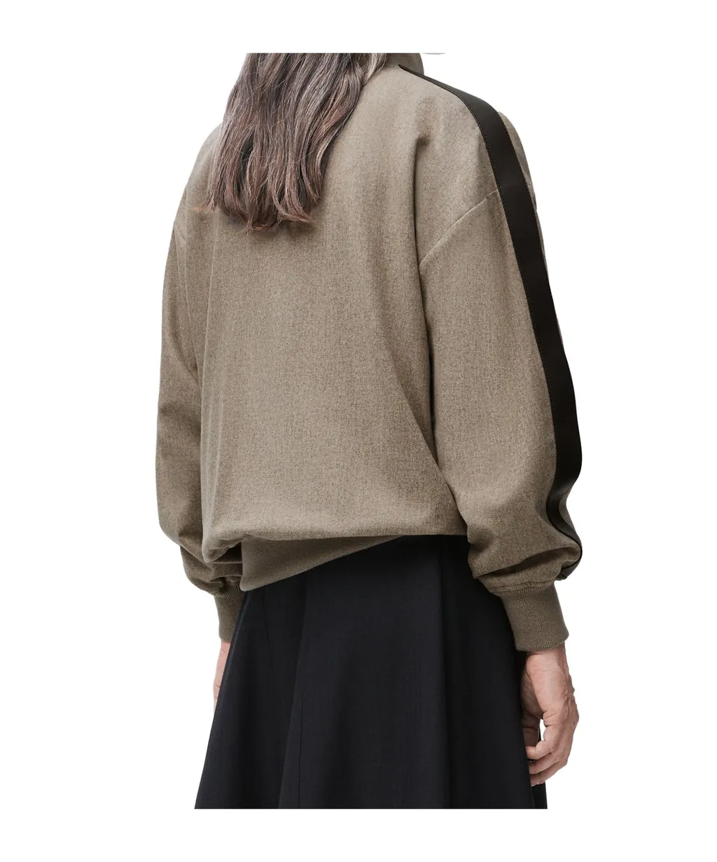Tracksuit Jacket In Wool And Cashmere