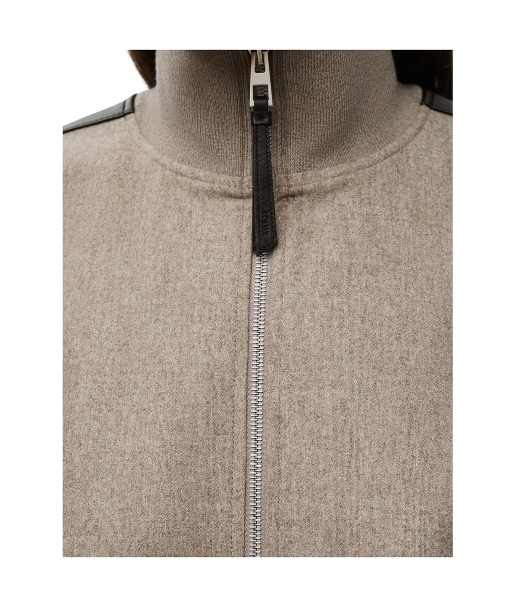 Tracksuit Jacket In Wool And Cashmere