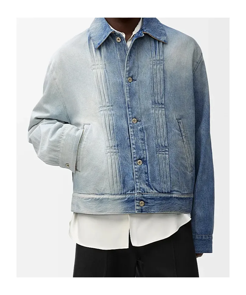 Two-Toned Button-Up Jacket