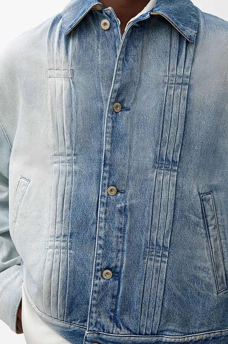 Two-Toned Button-Up Jacket
