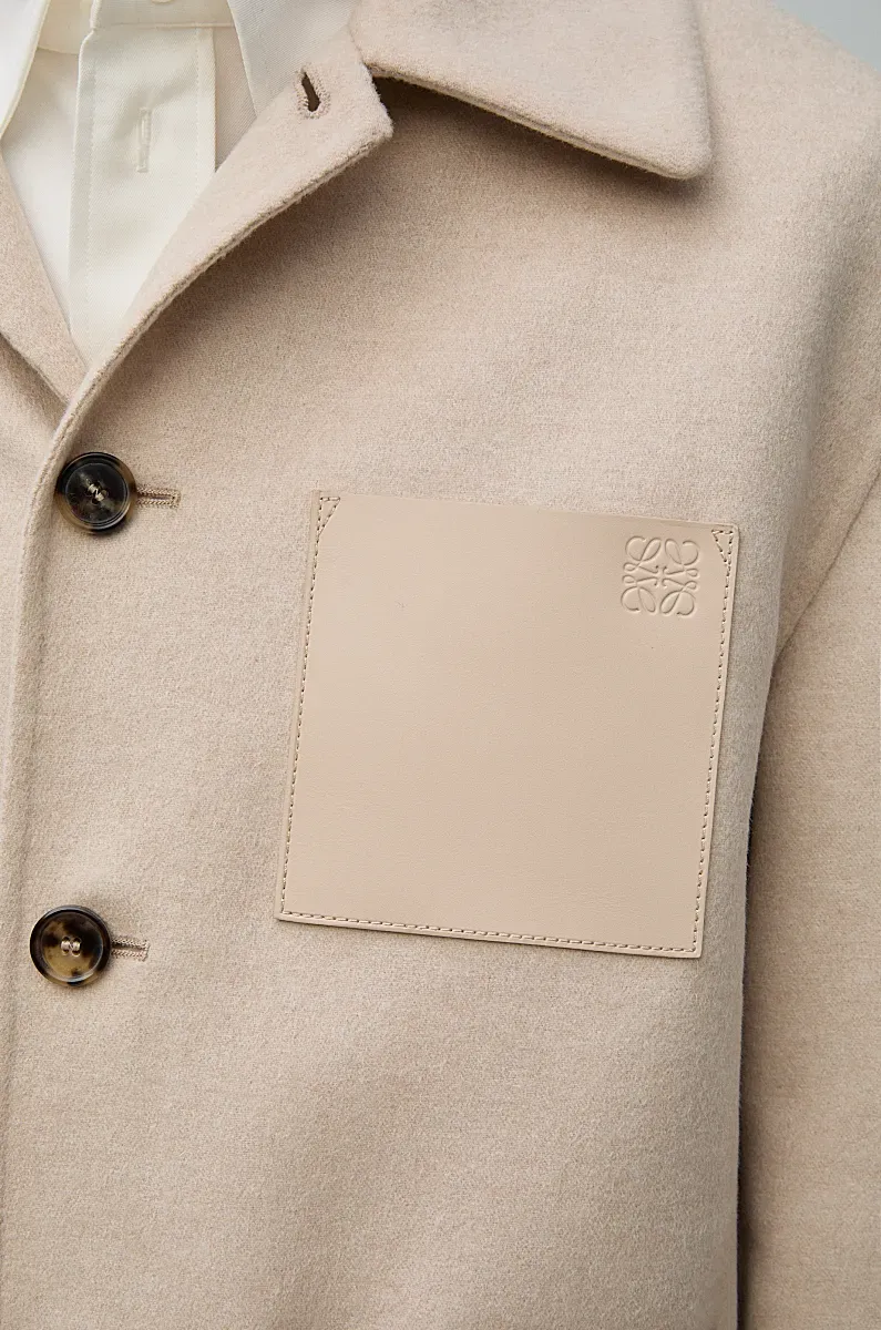 Workwear Jacket In Wool And Cashmere