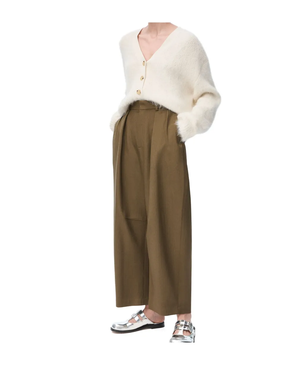 Cardigan In Alpaca And Wool Blend