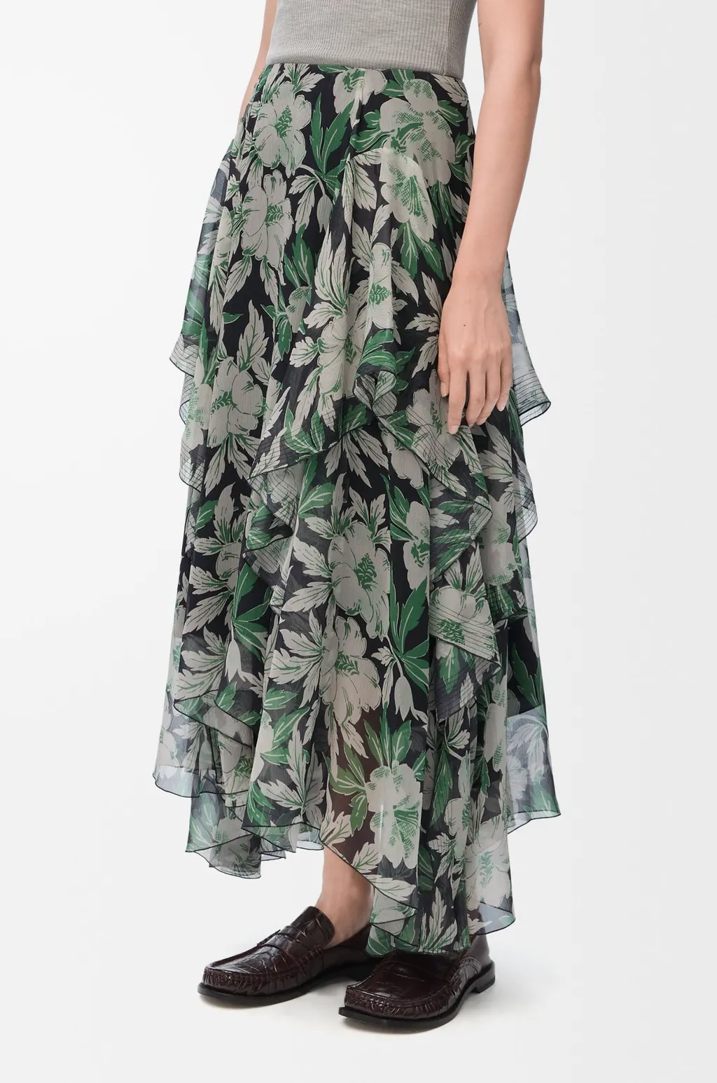 Floral Print Skirt