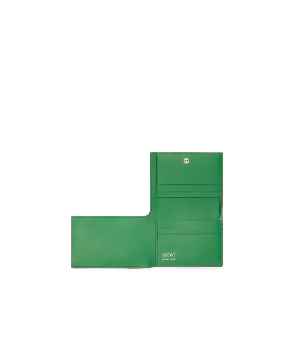 Folded Wallet In Shiny Nappa Calfskin