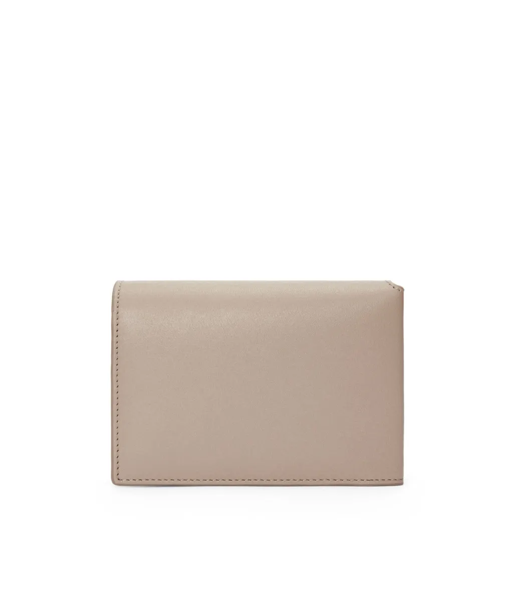 Folded Wallet In Shiny Nappa Calfskin
