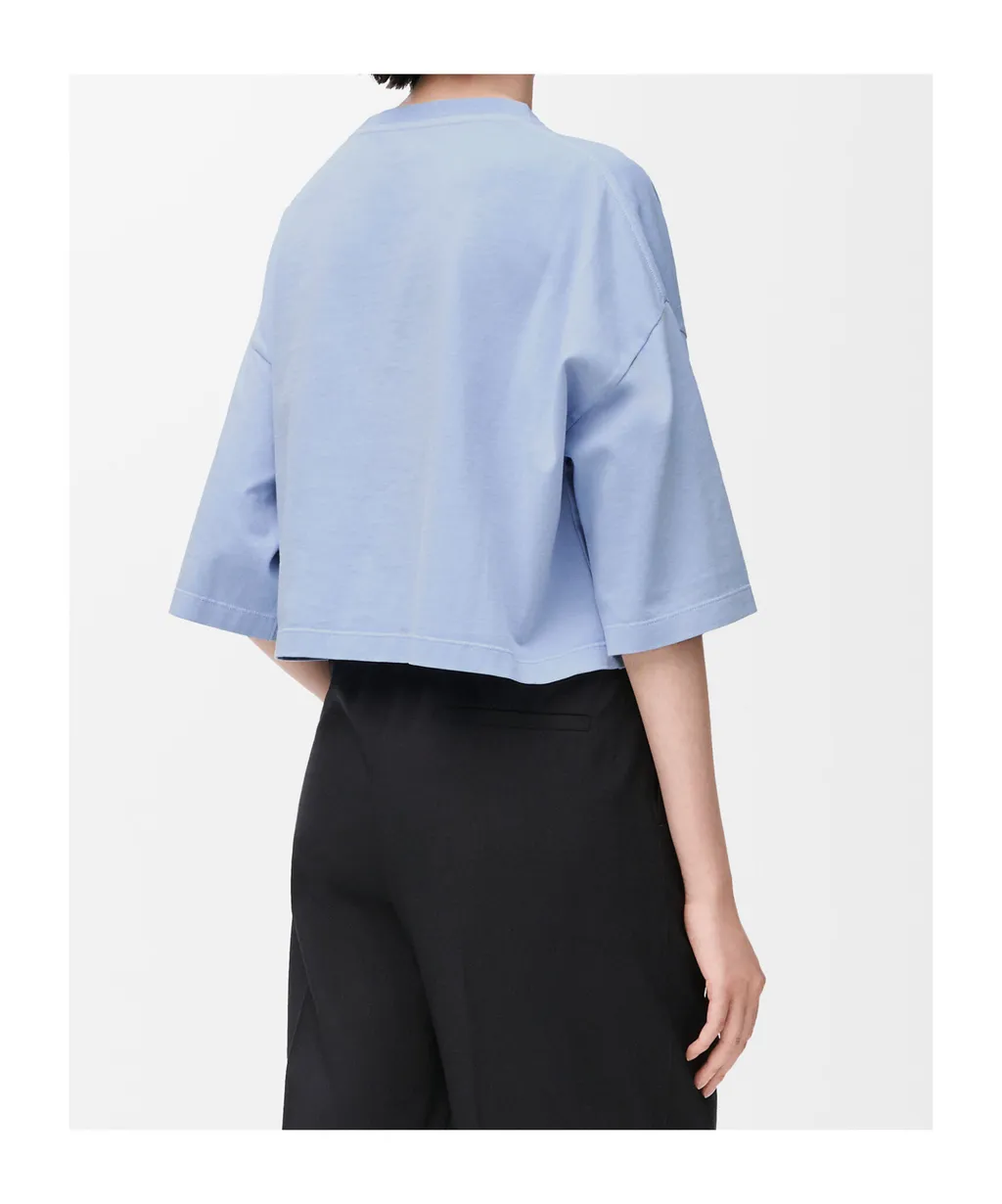 Logo-Embroidered Cropped T-Shirt