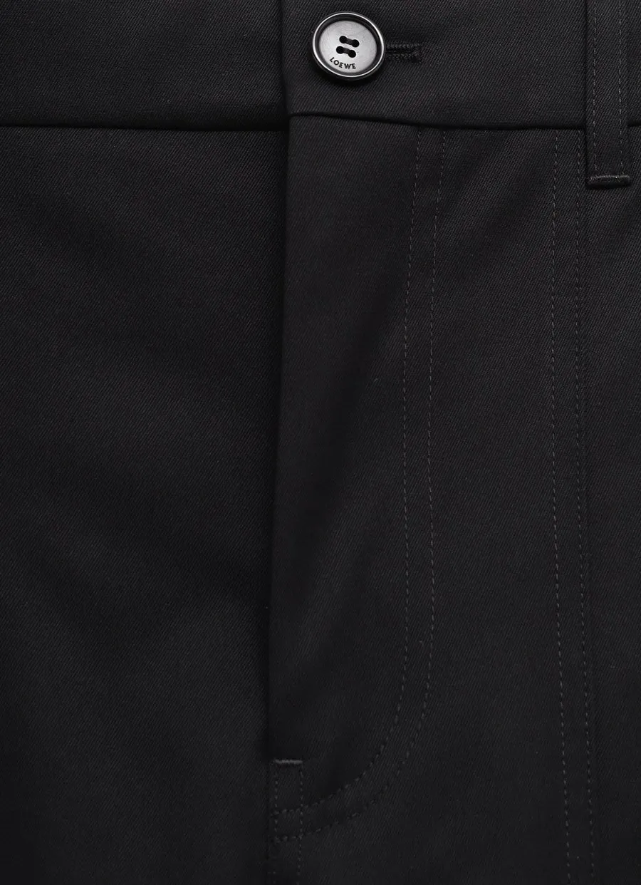 Wide Leg Cargo Trousers