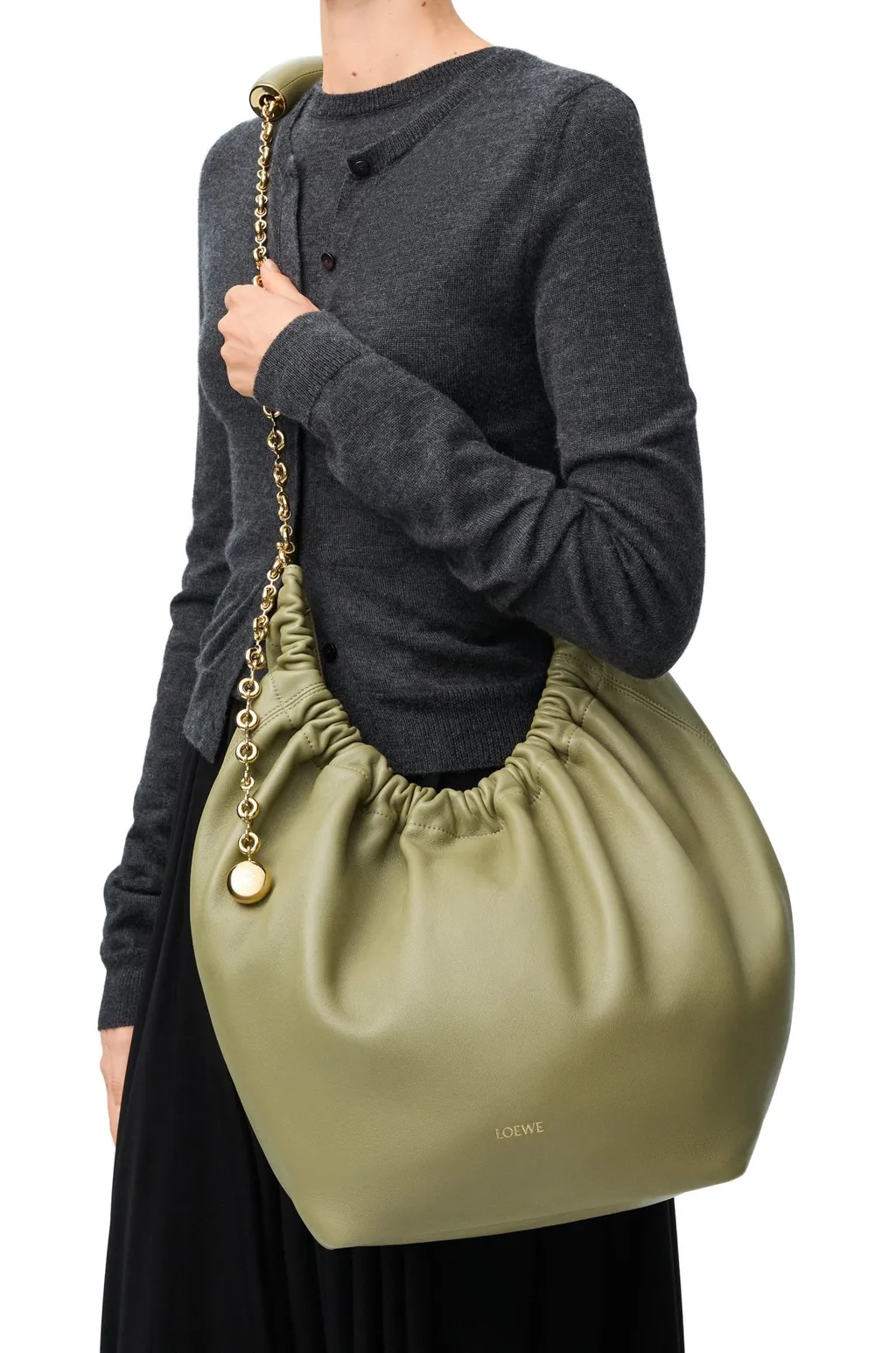 Medium Squeeze Bag In Nappa Lambskin