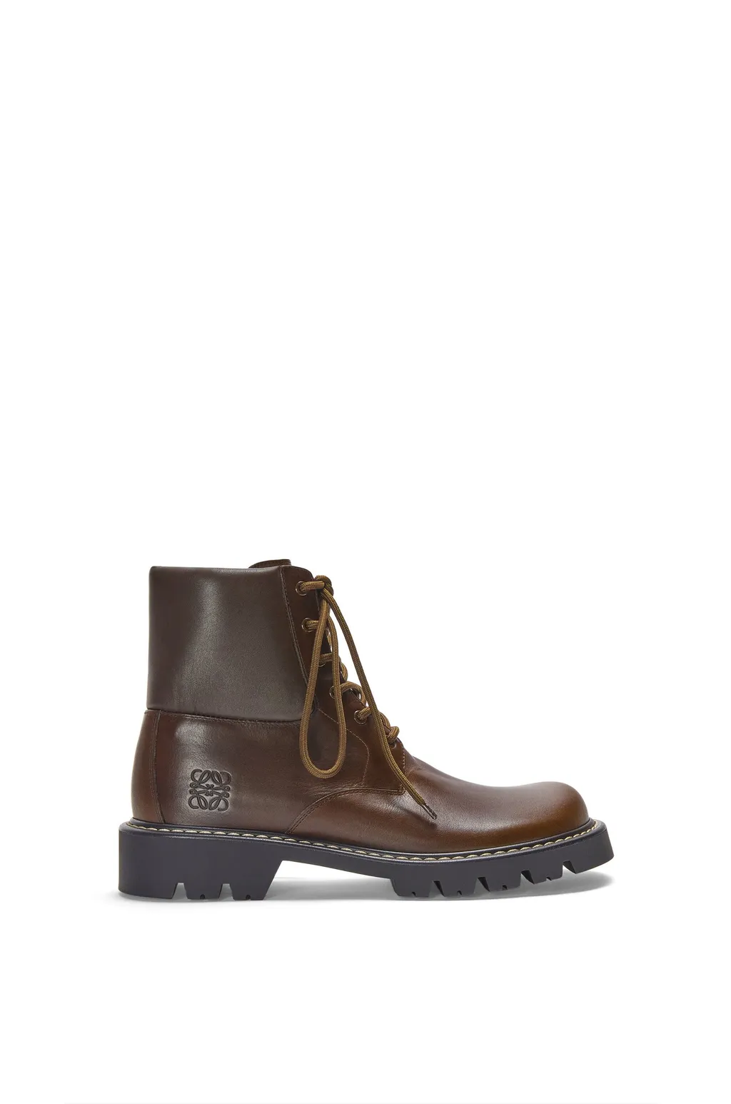 Sierra Combat Ankle Boot In Vegetable-Tanned Calfskin