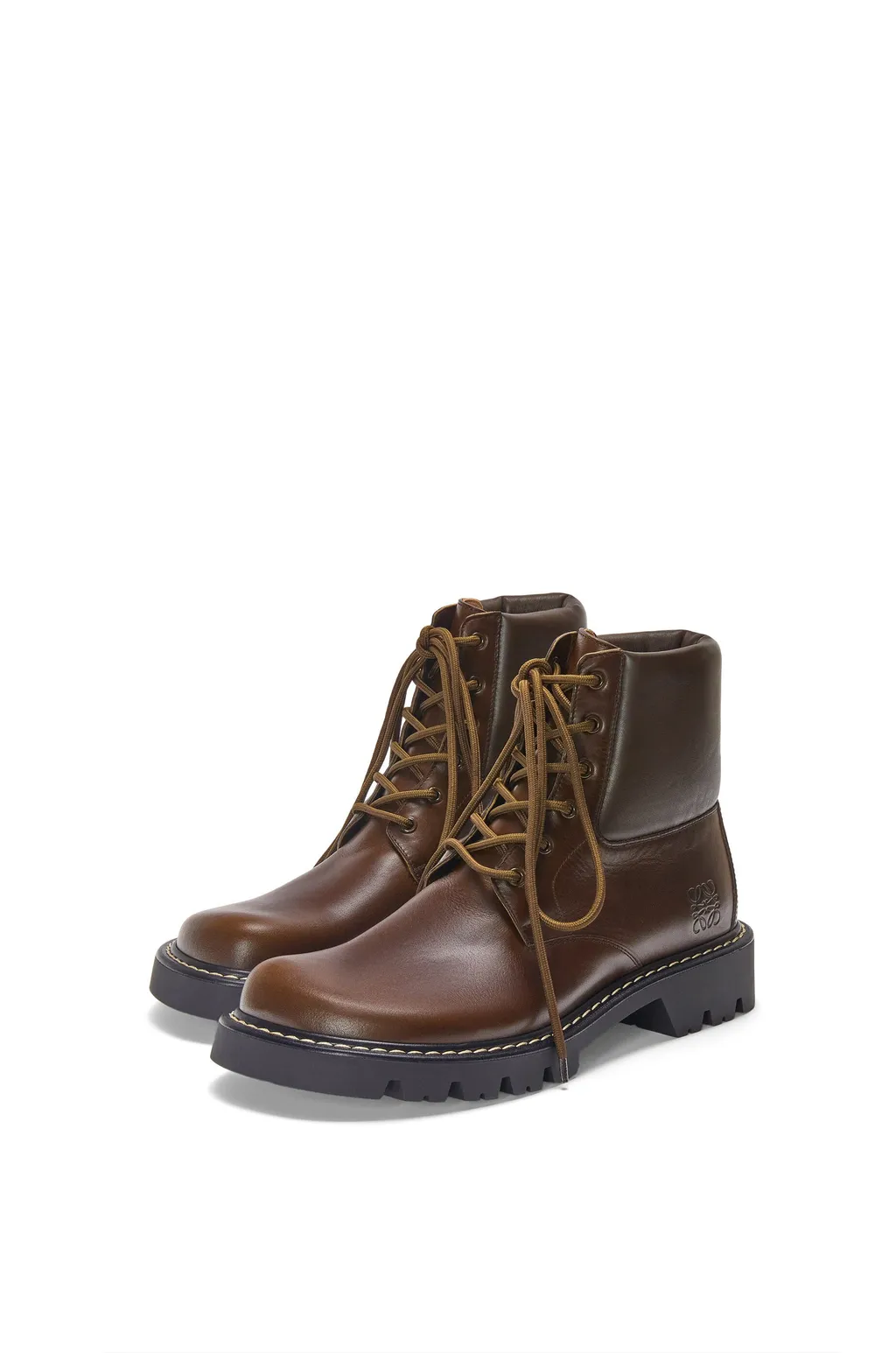 Sierra Combat Ankle Boot In Vegetable-Tanned Calfskin