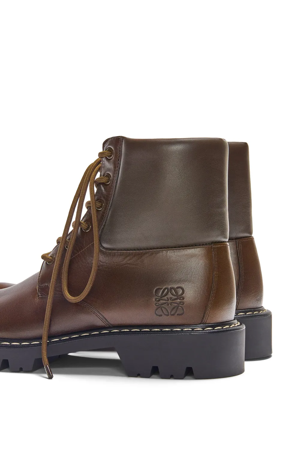 Sierra Combat Ankle Boot In Vegetable-Tanned Calfskin