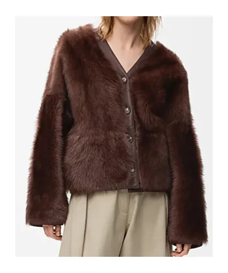Cardigan In Shearling