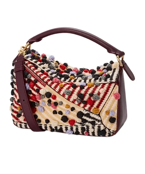 Small Embroidered Fabric Puzzle Bag