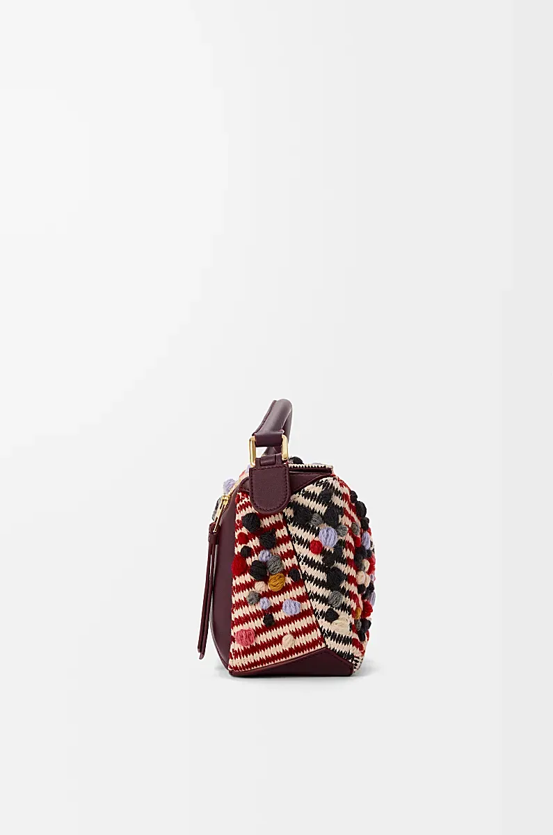 Small Embroidered Fabric Puzzle Bag