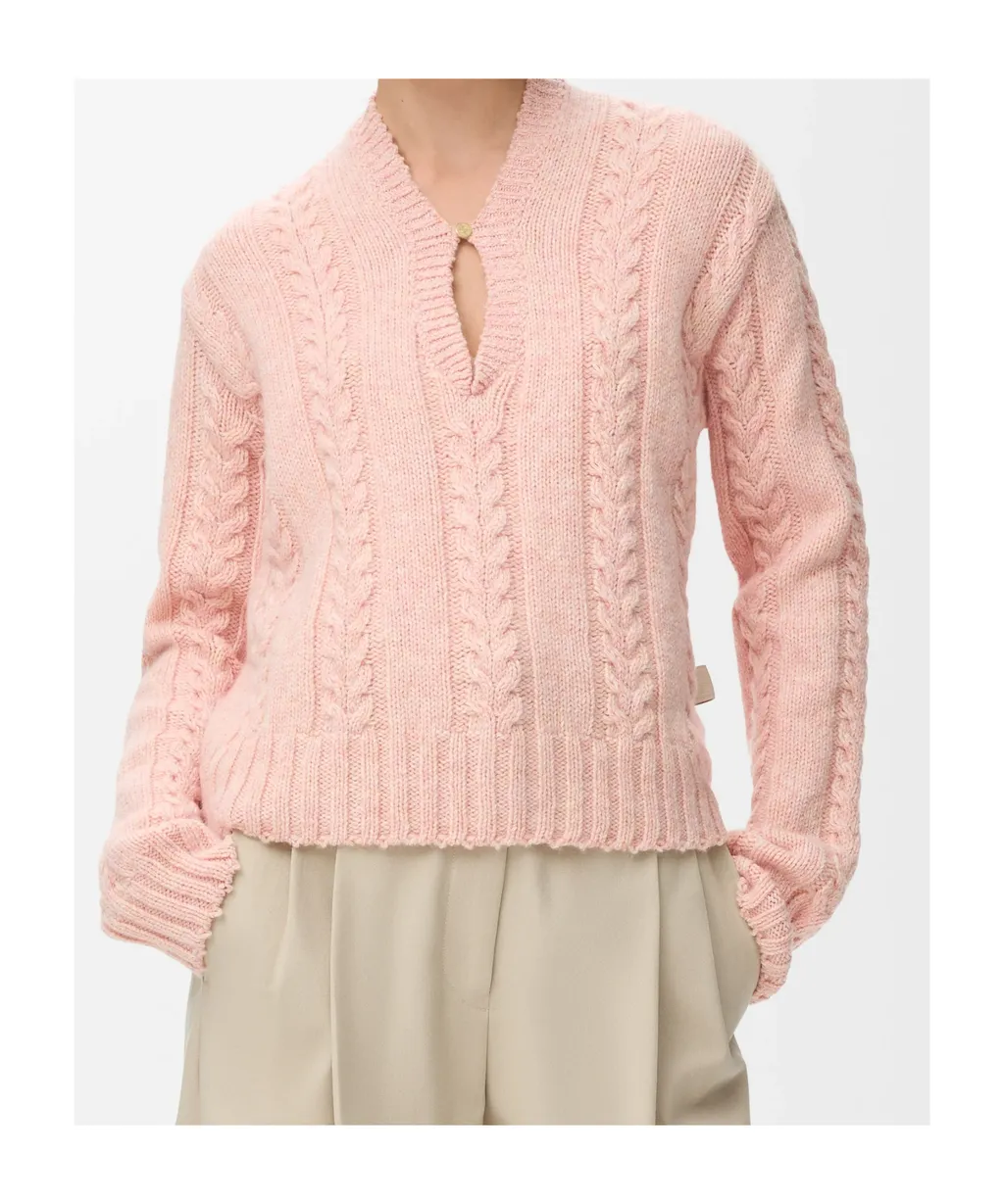 V-Neck Knitted Jumper