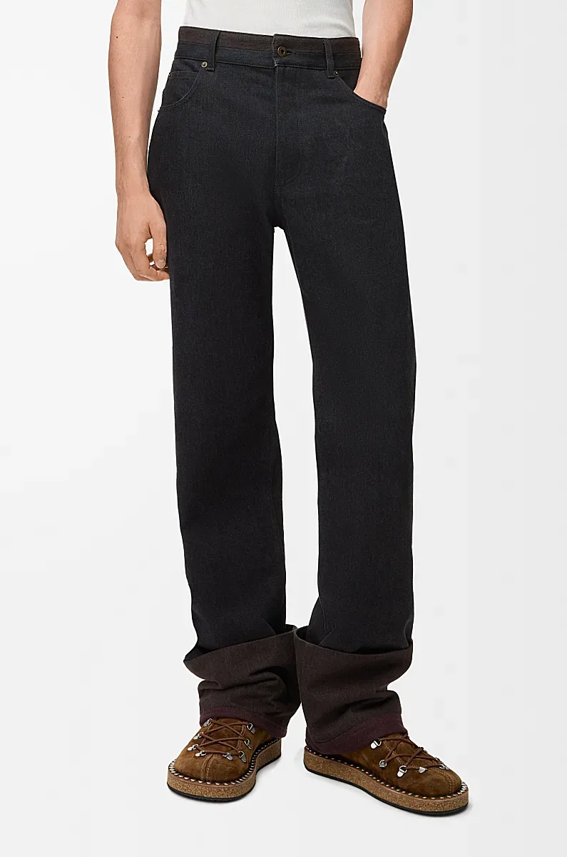 Turn-Up Jeans In Denim