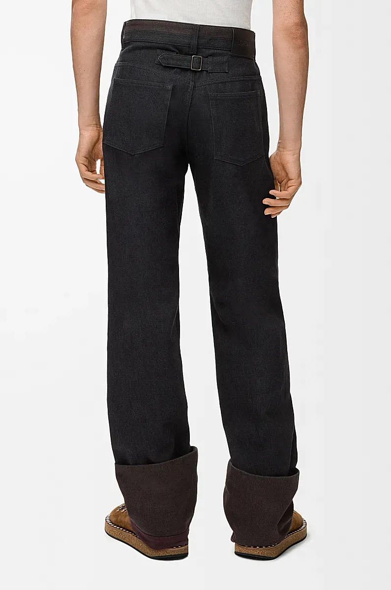 Turn-Up Jeans In Denim