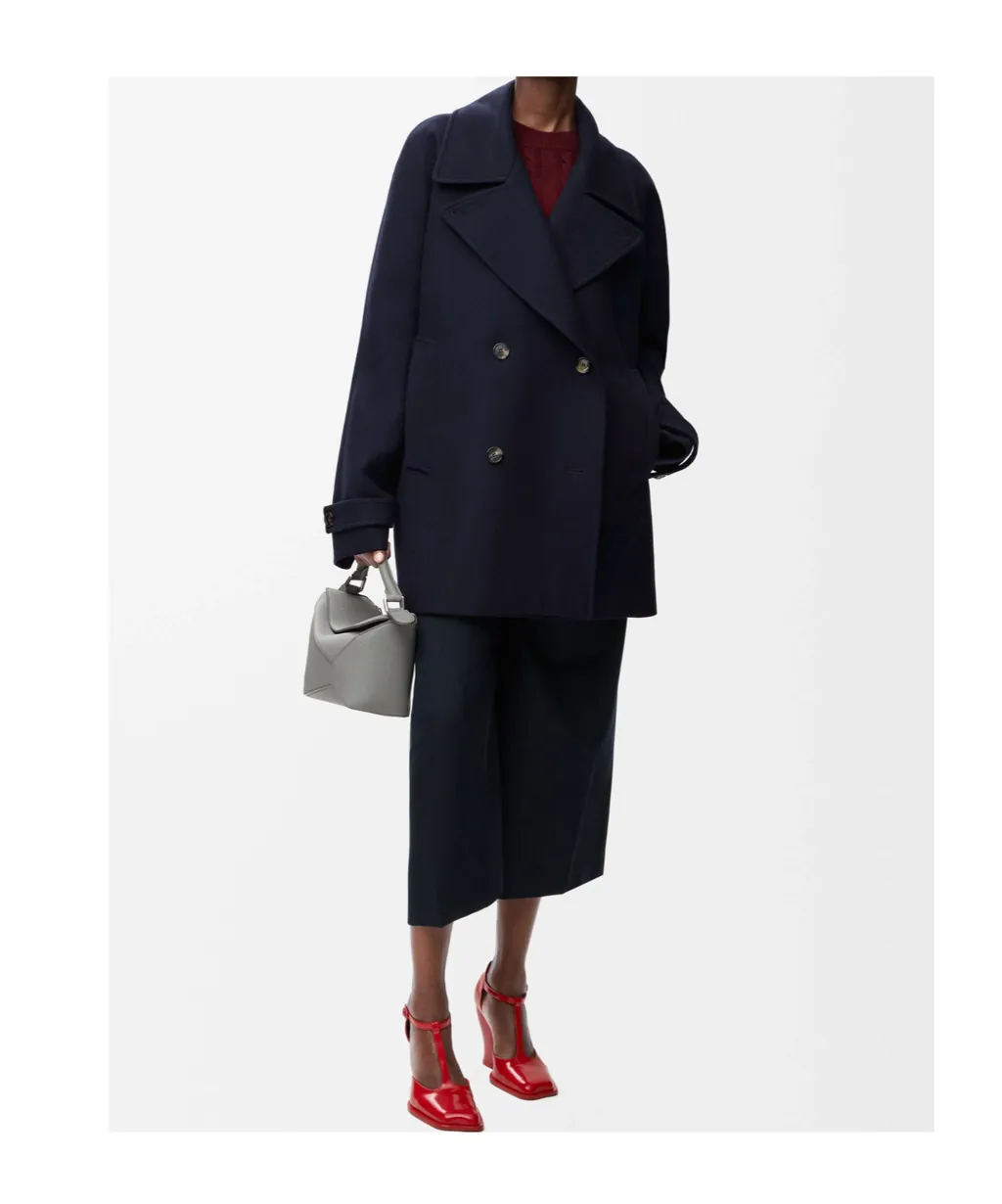 Double-Breasted Belted Coat