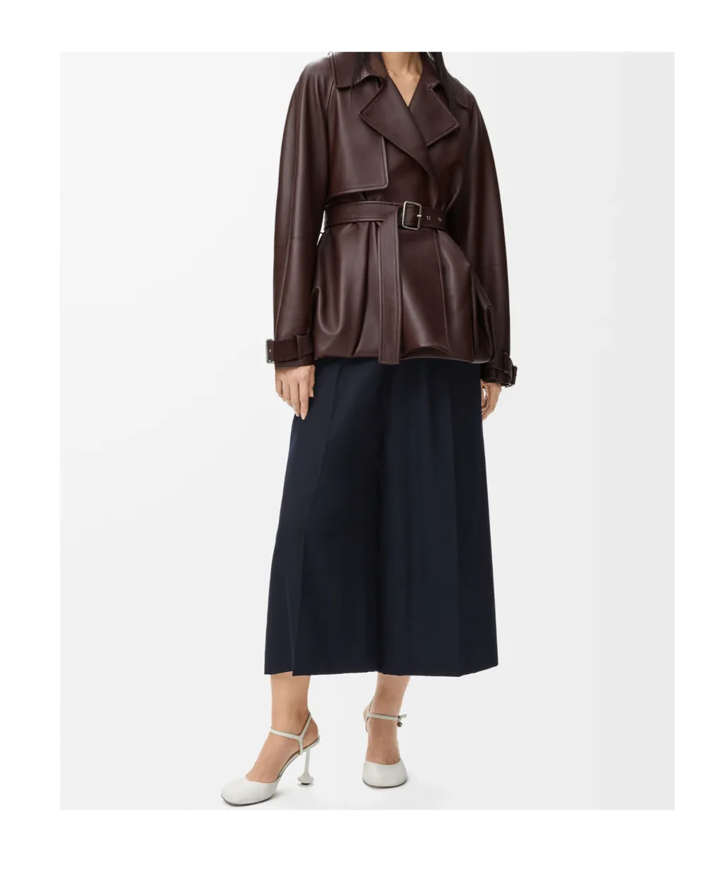 Elastic Waist Cropped Trousers