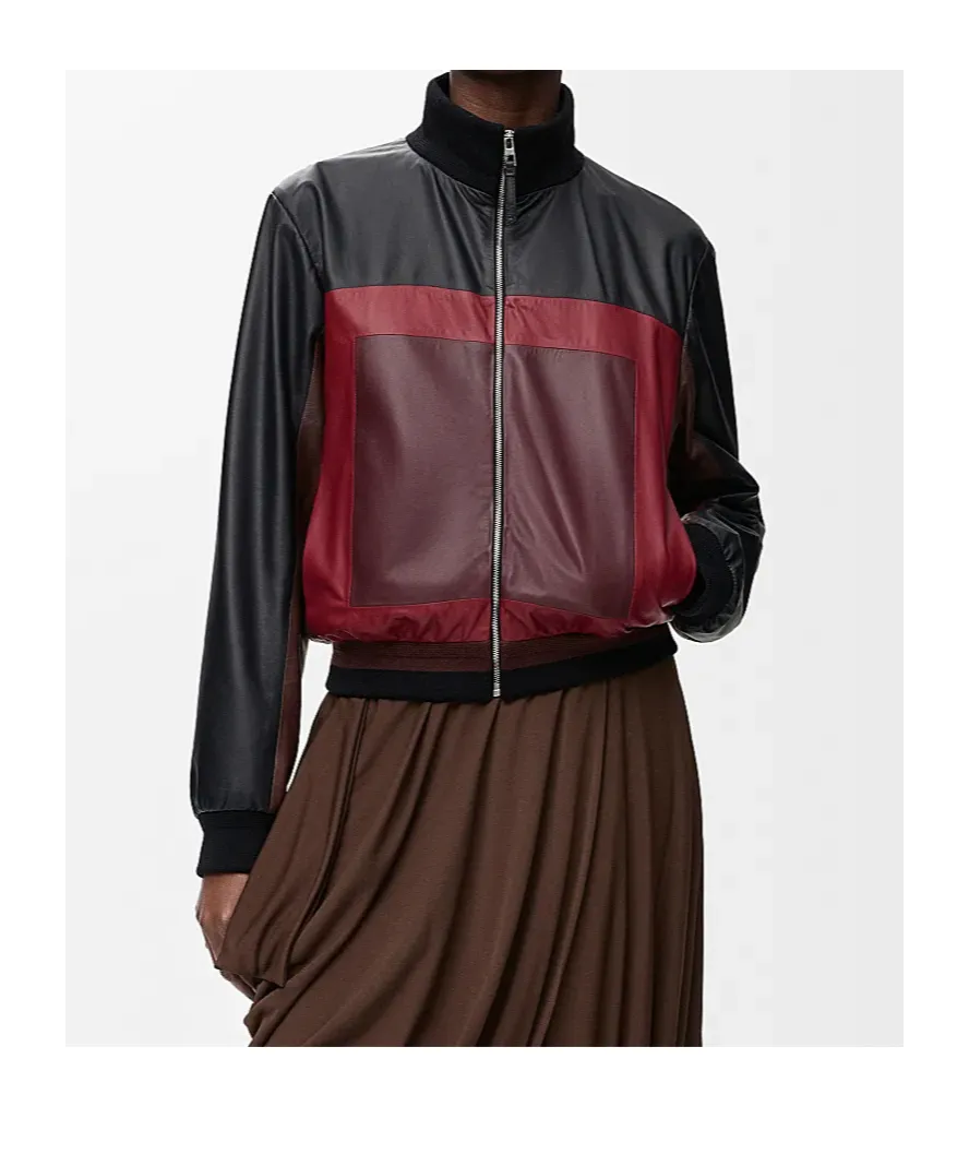 High Collar Cropped Jacket