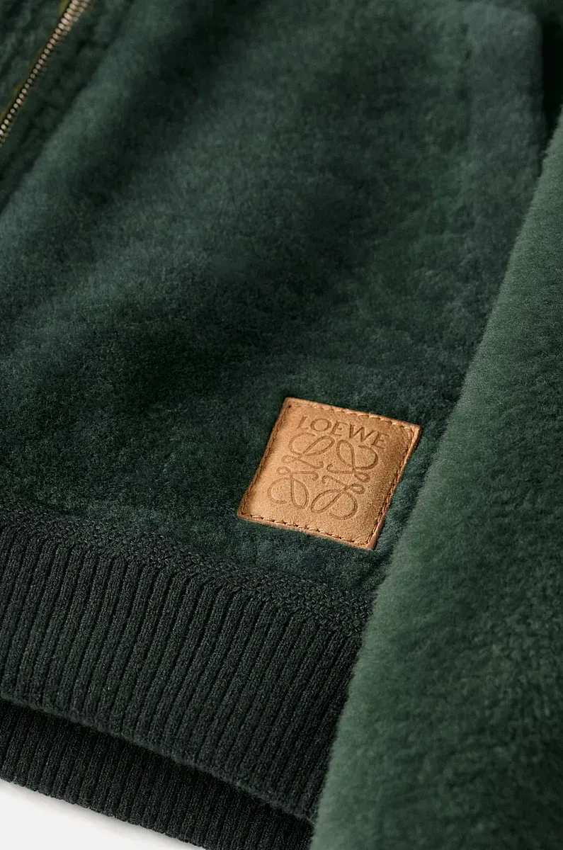 Shearling Hooded Sweatshirt