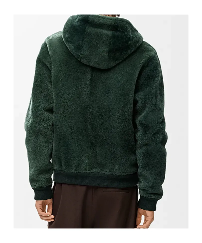 Shearling Hooded Sweatshirt