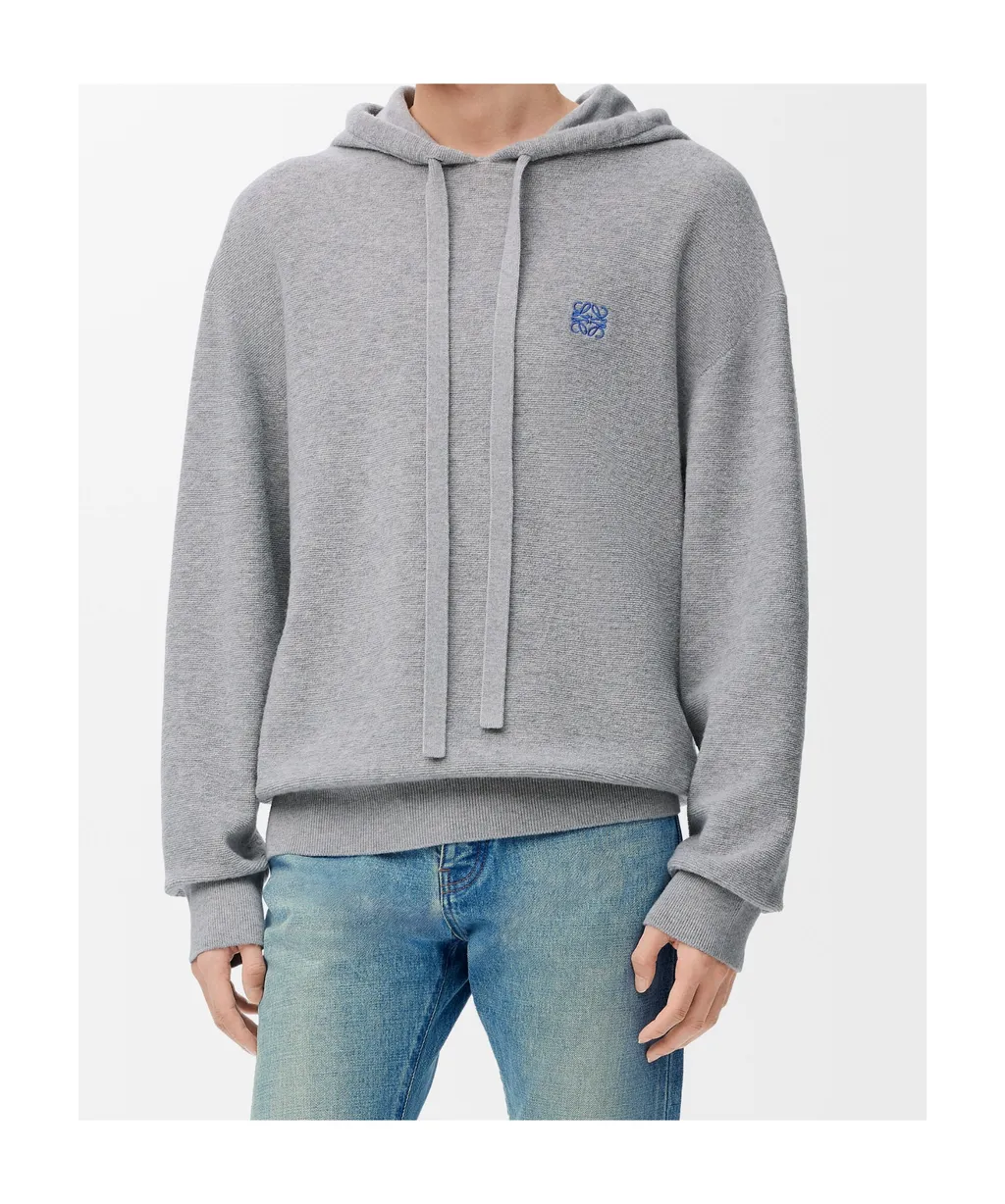 Wool Blend Hoodie Sweater