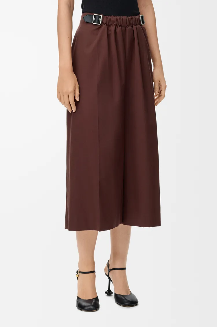 Cropped Belted Trousers