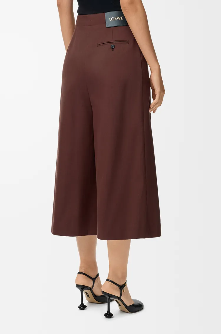 Cropped Belted Trousers