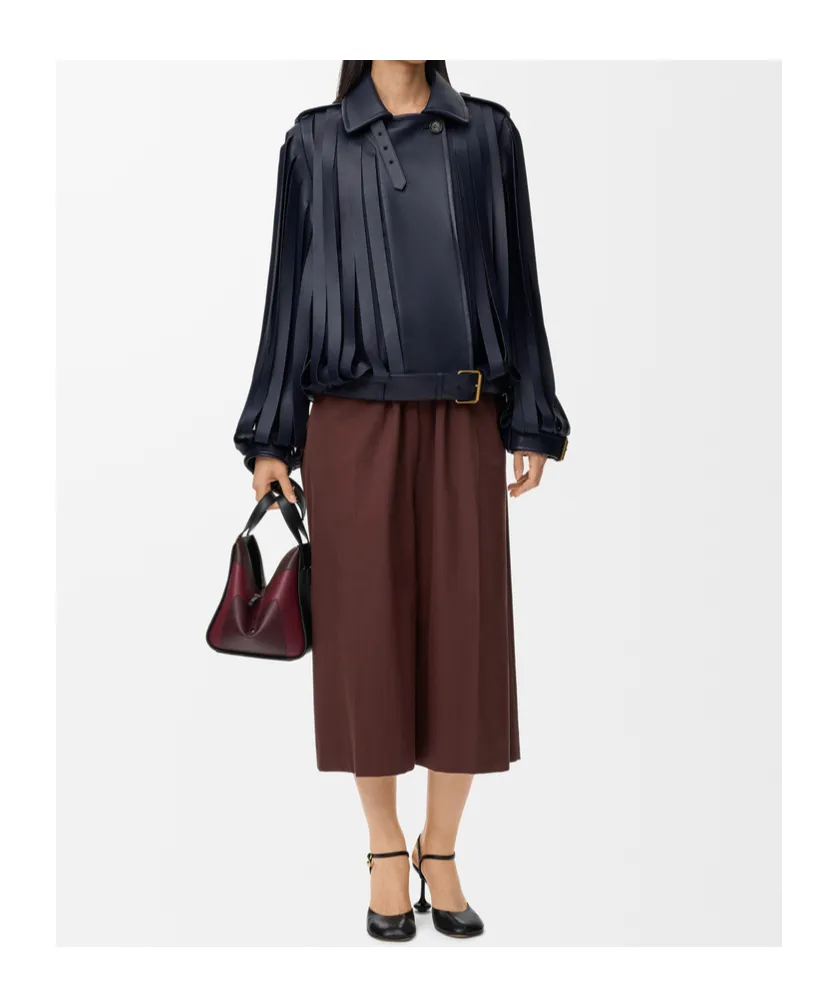 Cropped Belted Trousers