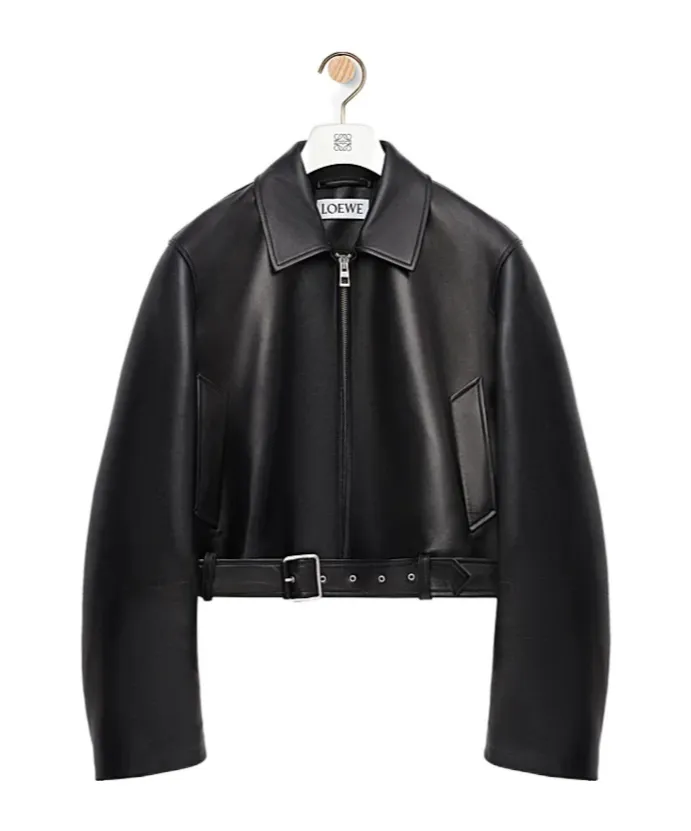 Belted Leather Jacket