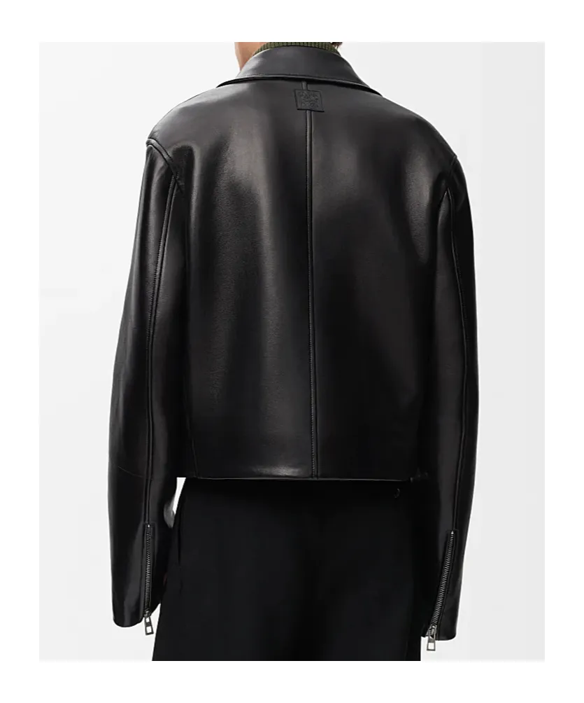 Belted Leather Jacket
