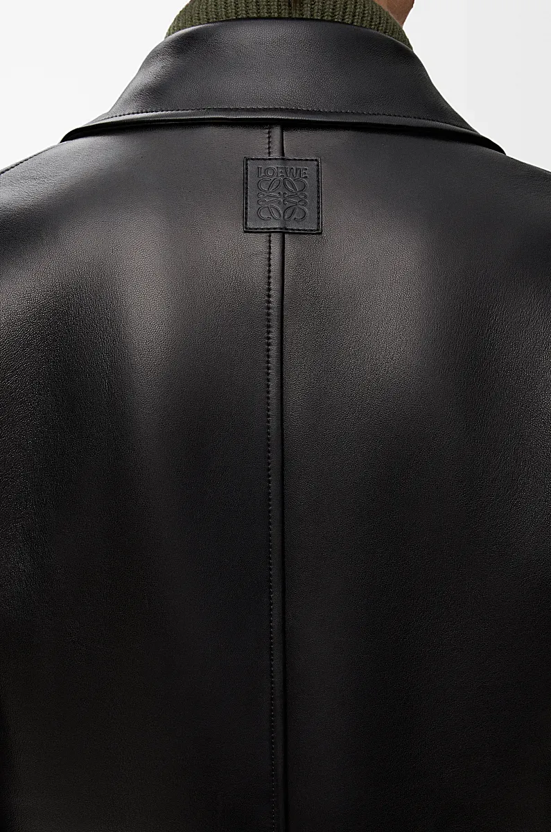 Belted Leather Jacket