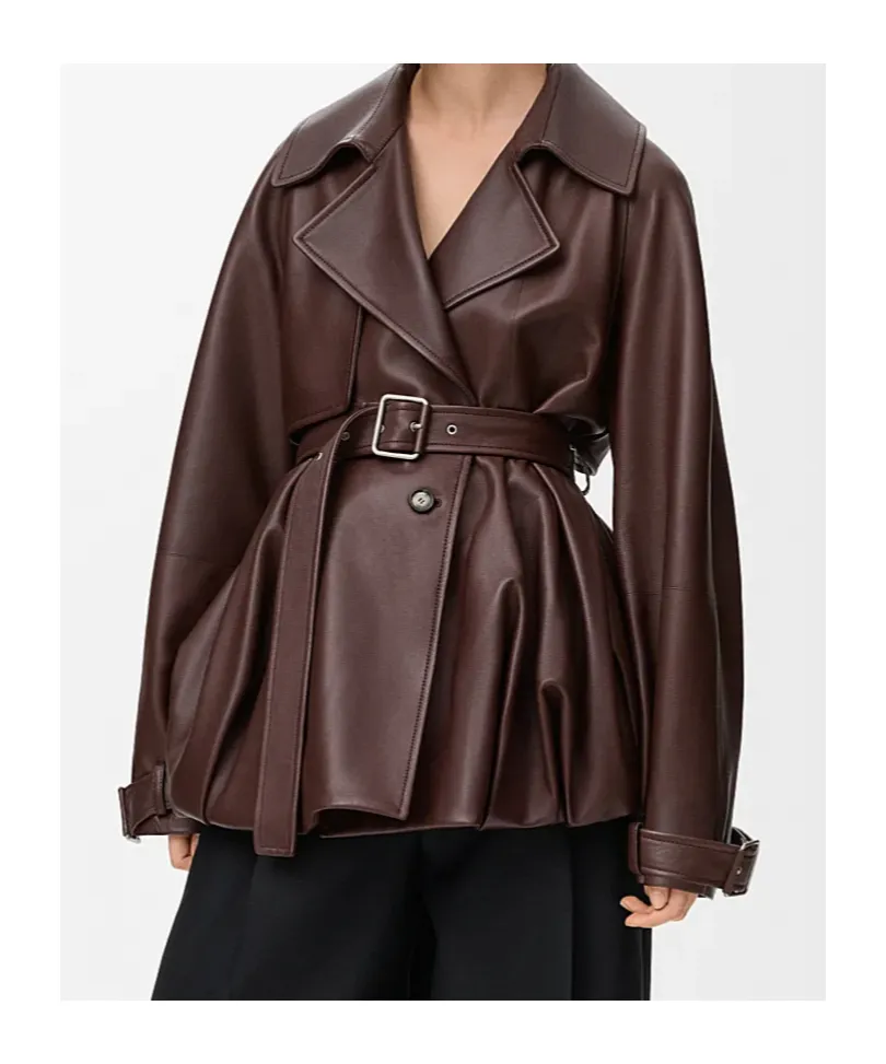 Anagram Embossed Belted Jacket