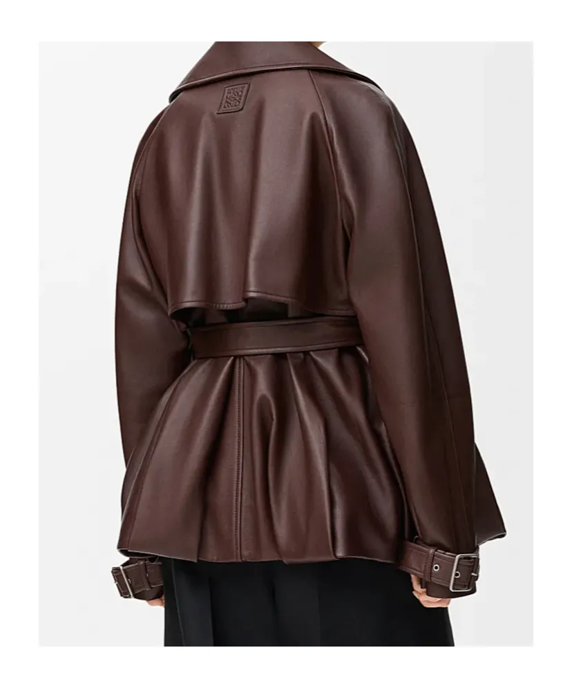 Anagram Embossed Belted Jacket