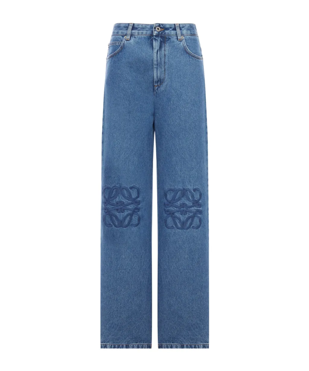 Anagram Baggy Jeans In Denim