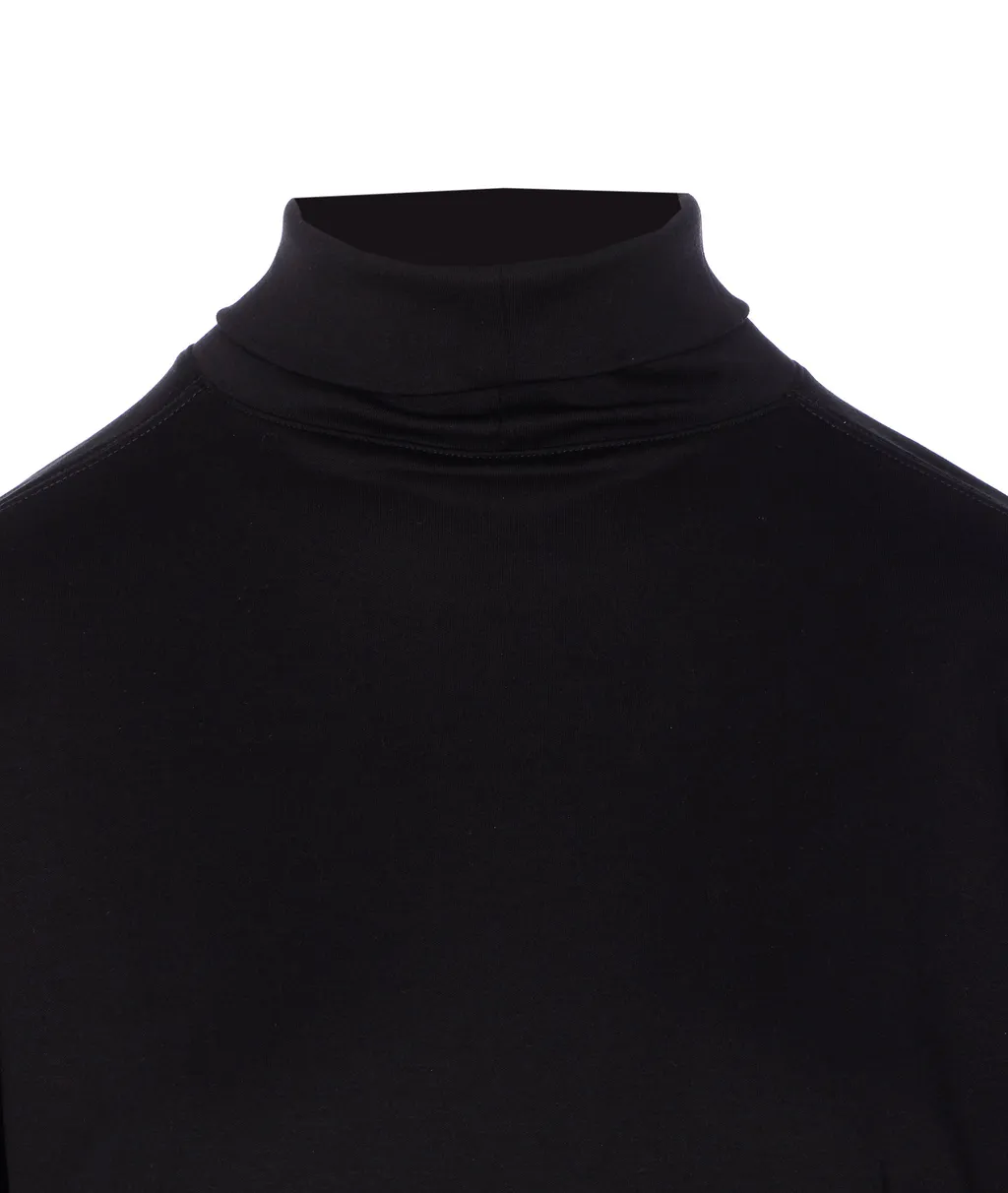Mock-Neck Long-Sleeved T-Shirt