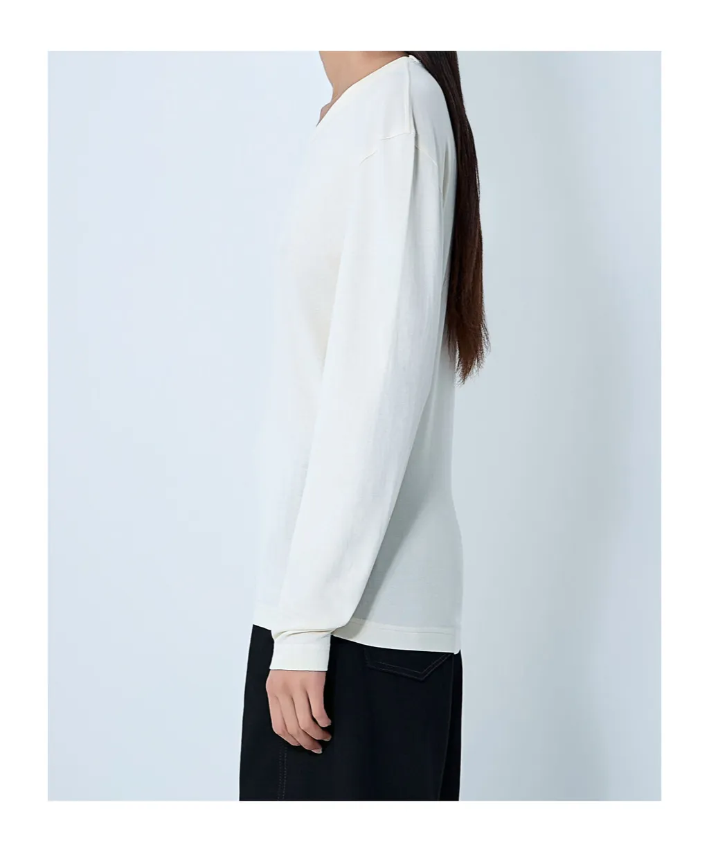 Long-Sleeved Crewneck T-Shirt