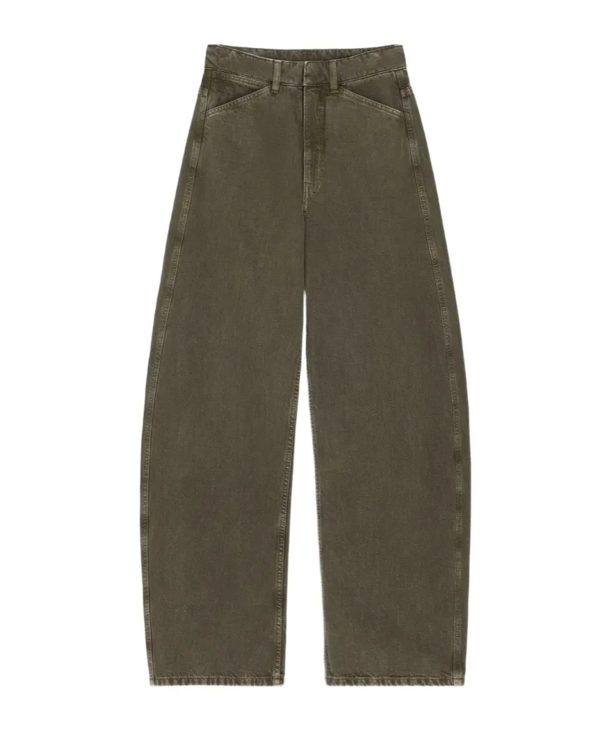 High Waisted Curved Pants