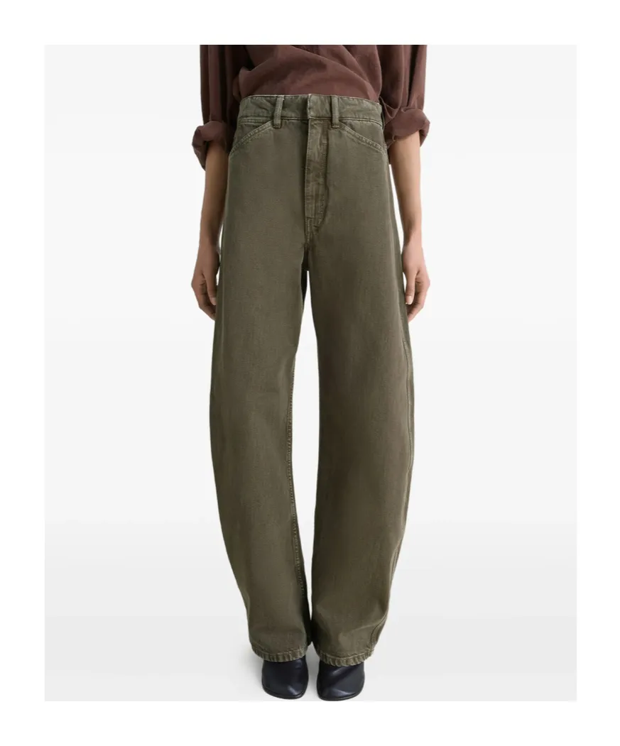 High Waisted Curved Pants