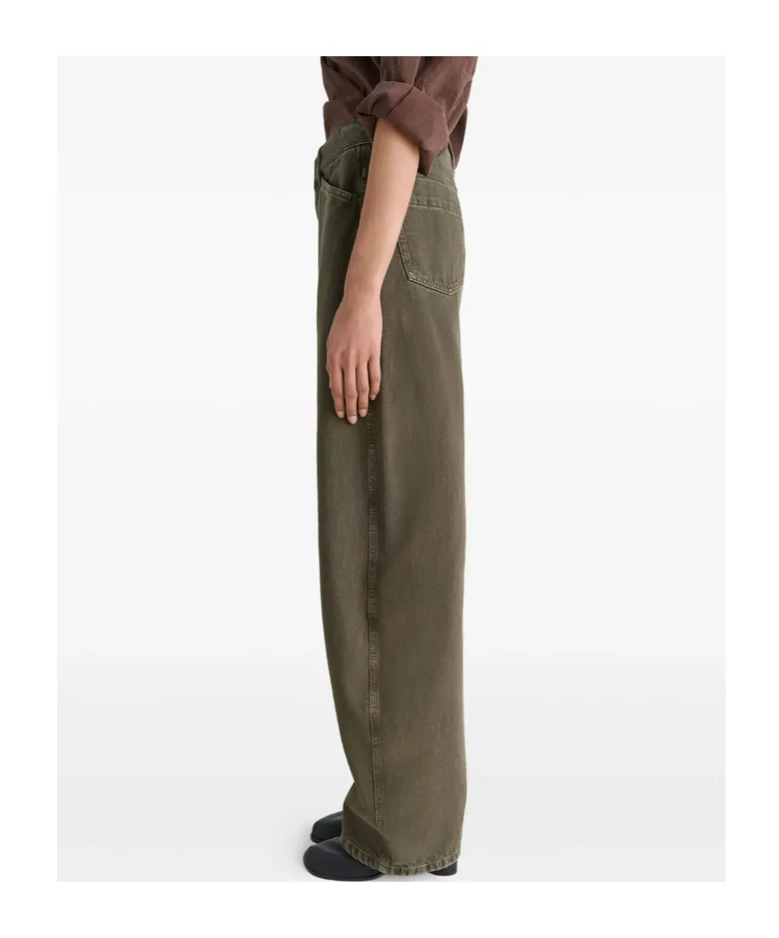High Waisted Curved Pants