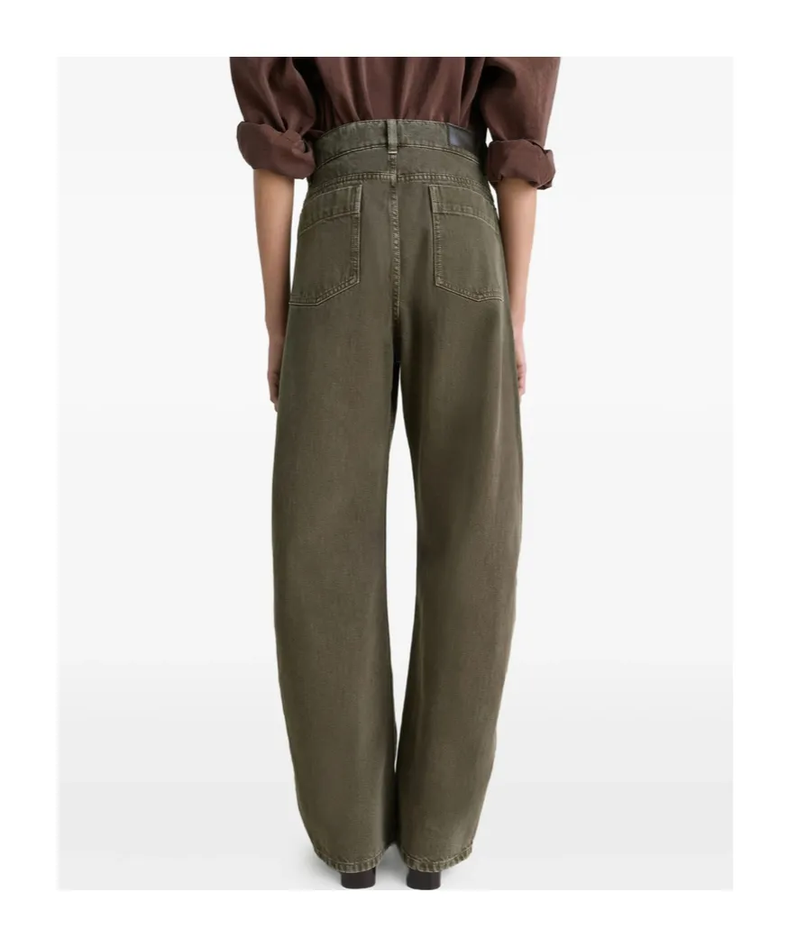 High Waisted Curved Pants