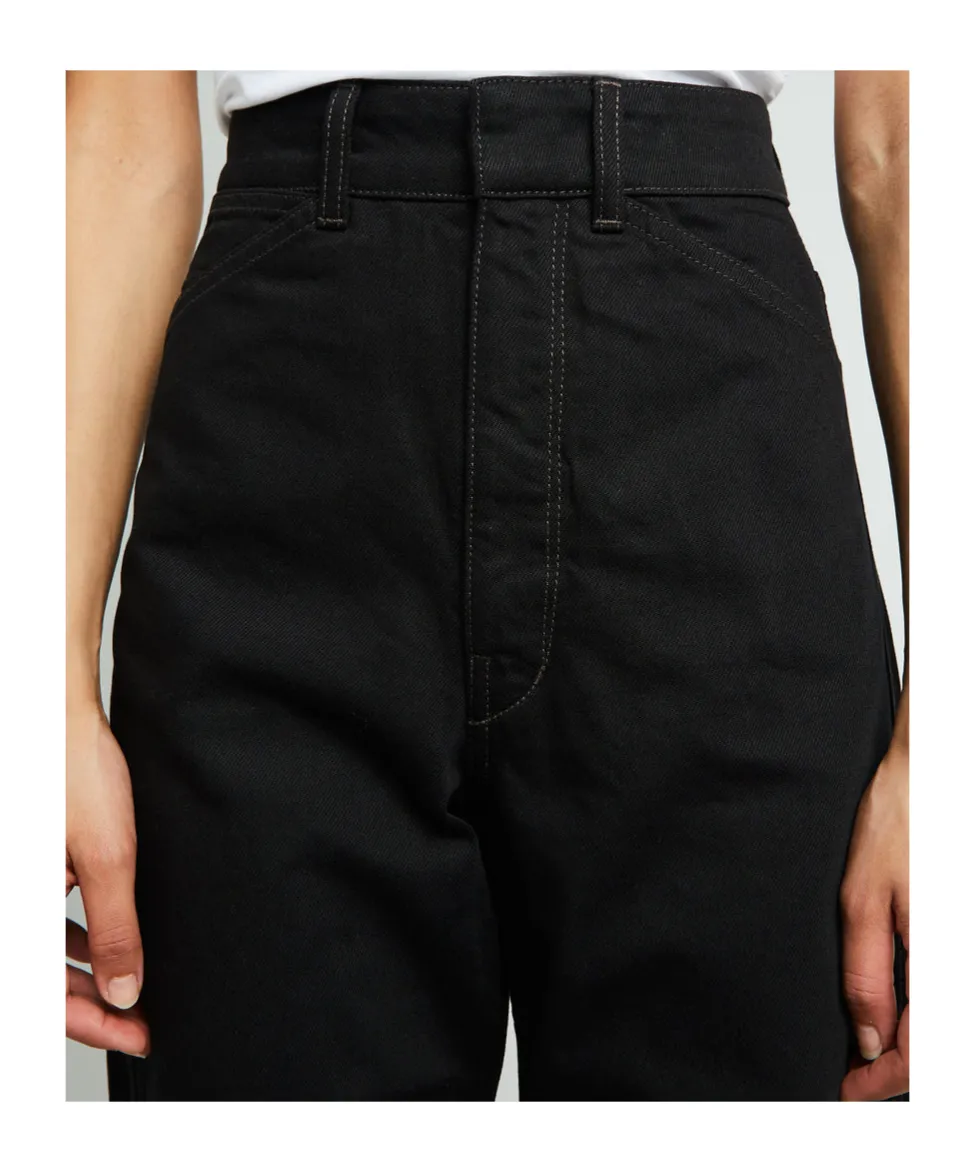 High-Waisted Curved Jeans