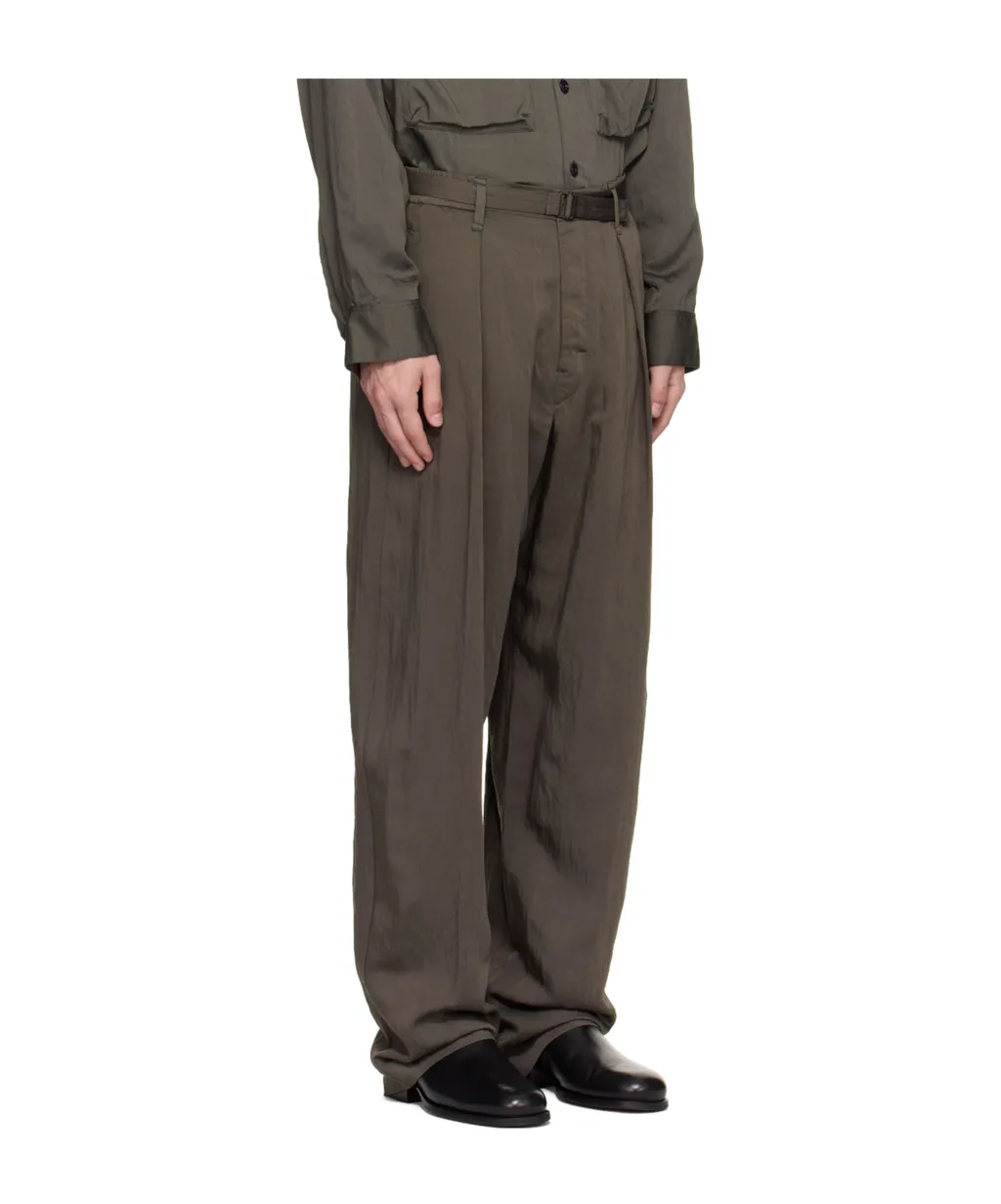 Front Pleat Belted Pants