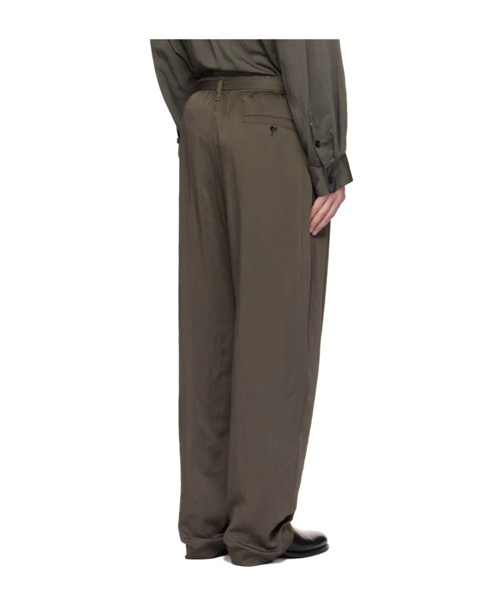 Front Pleat Belted Pants