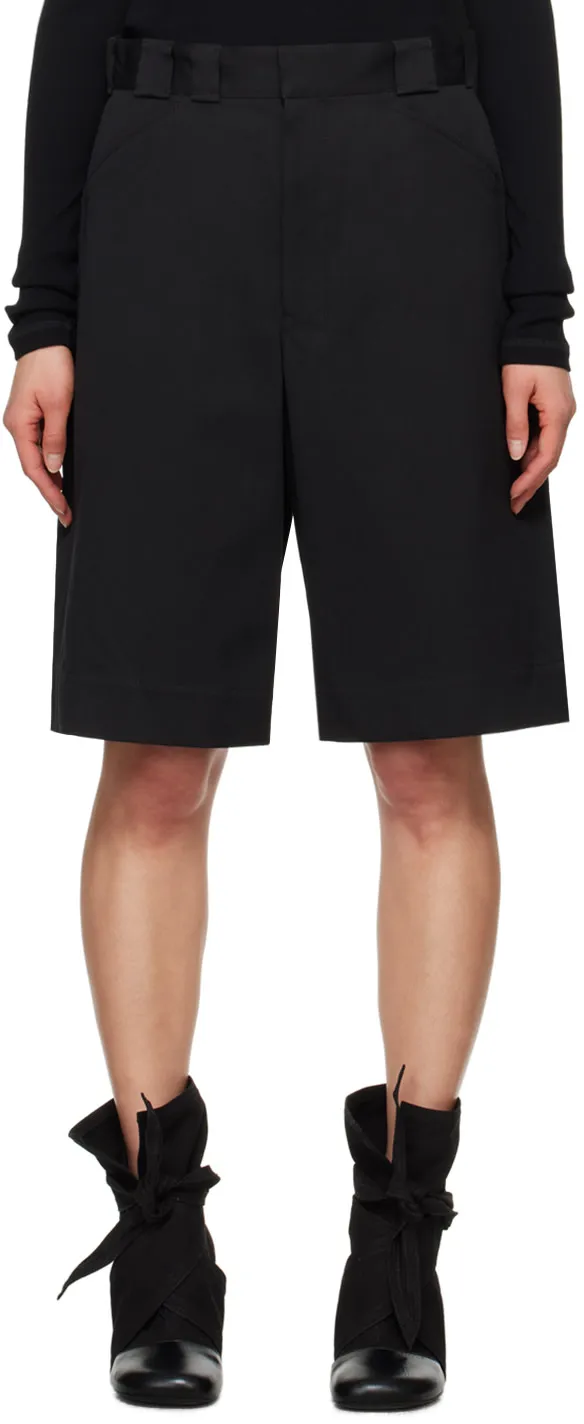 Knee-Length Cotton Shorts