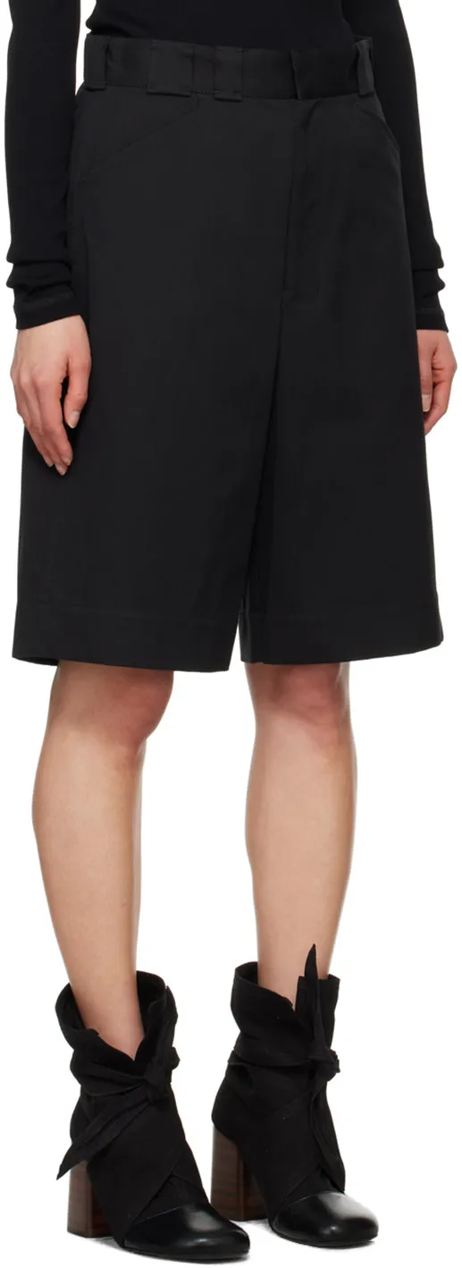 Knee-Length Cotton Shorts