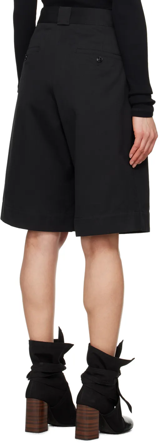 Knee-Length Cotton Shorts