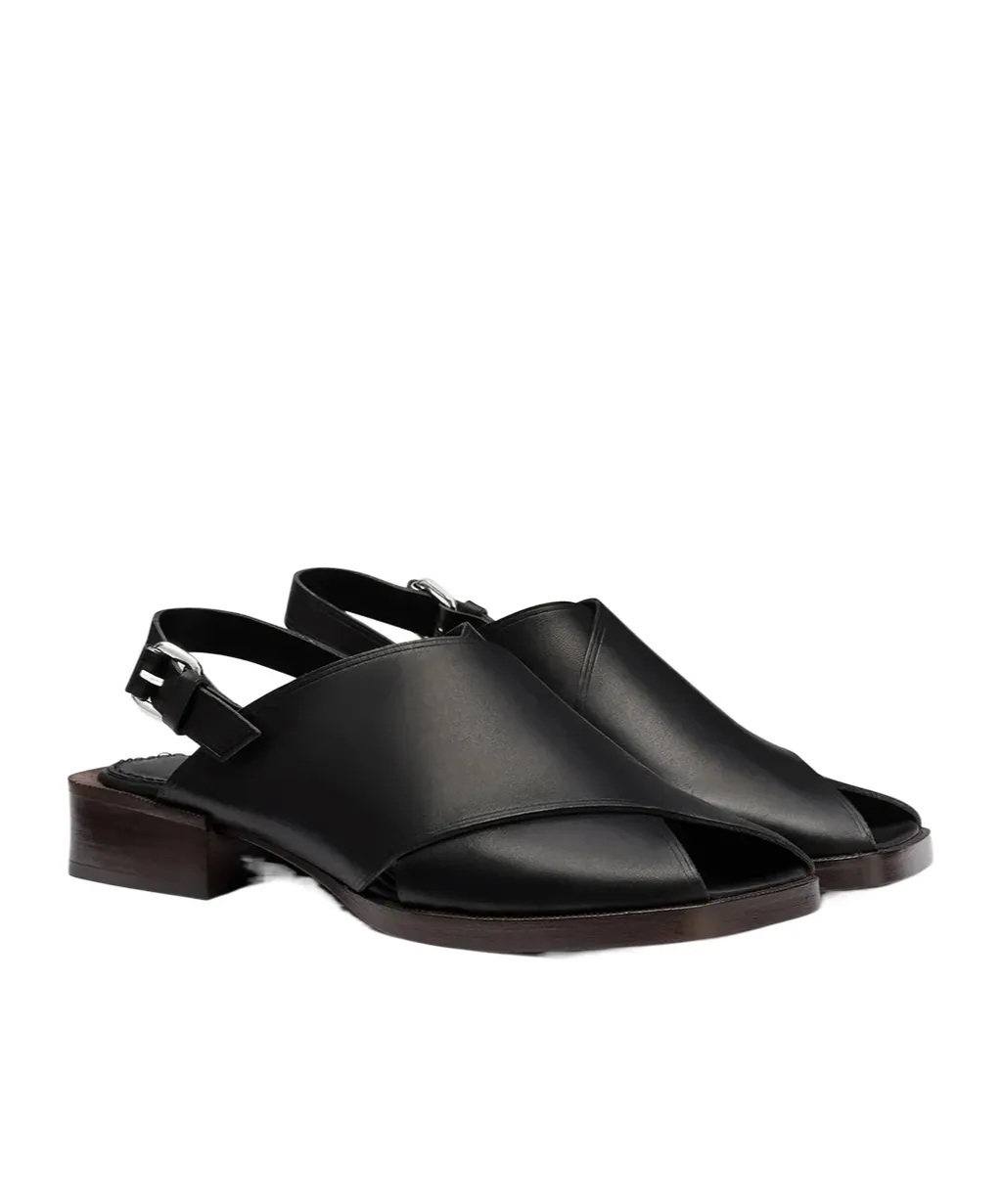 Cross Flat Sandals